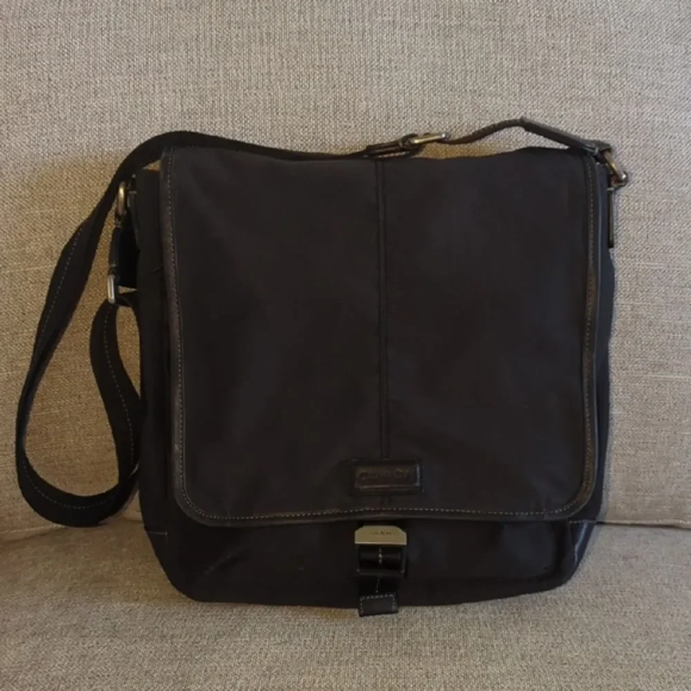 Coach Black Messenger Bag with Adjustable Strap